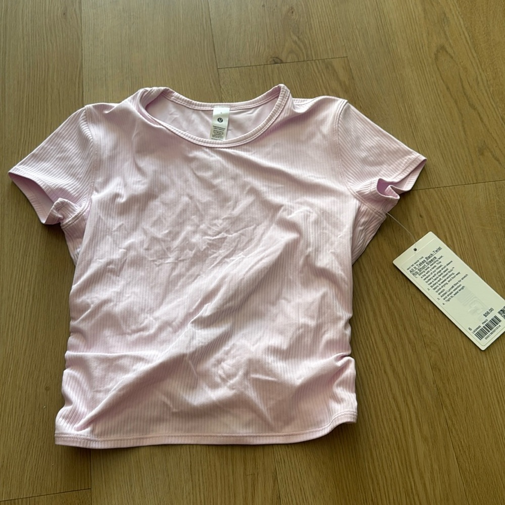 NEW lululemon ribbed all it takes short sleeve 6